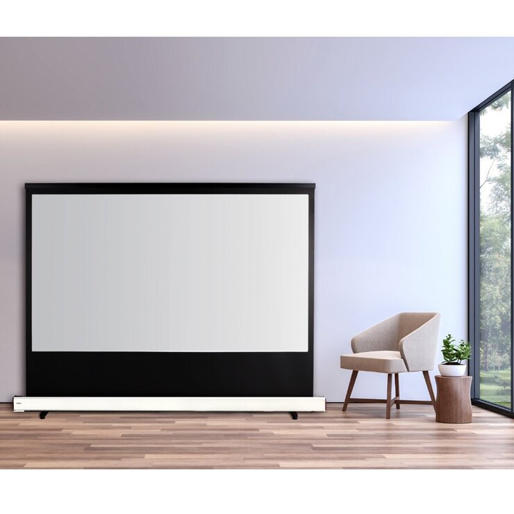 キクチ 床置き型 100インチ プロジェクタースクリーン SD-100HDWA