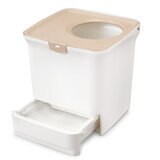 猫用 システムトイレ セット 白とグレー
