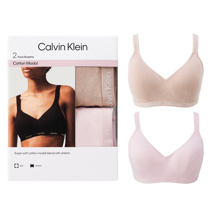 カルバンクライン ワイヤレスブラ 2枚組