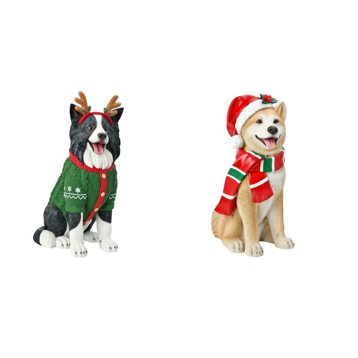 犬のクリスマスオブジェ 約66cm