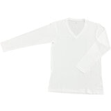 ミズノ メンズ Vネック ロングTシャツ 2枚組 ホワイト M