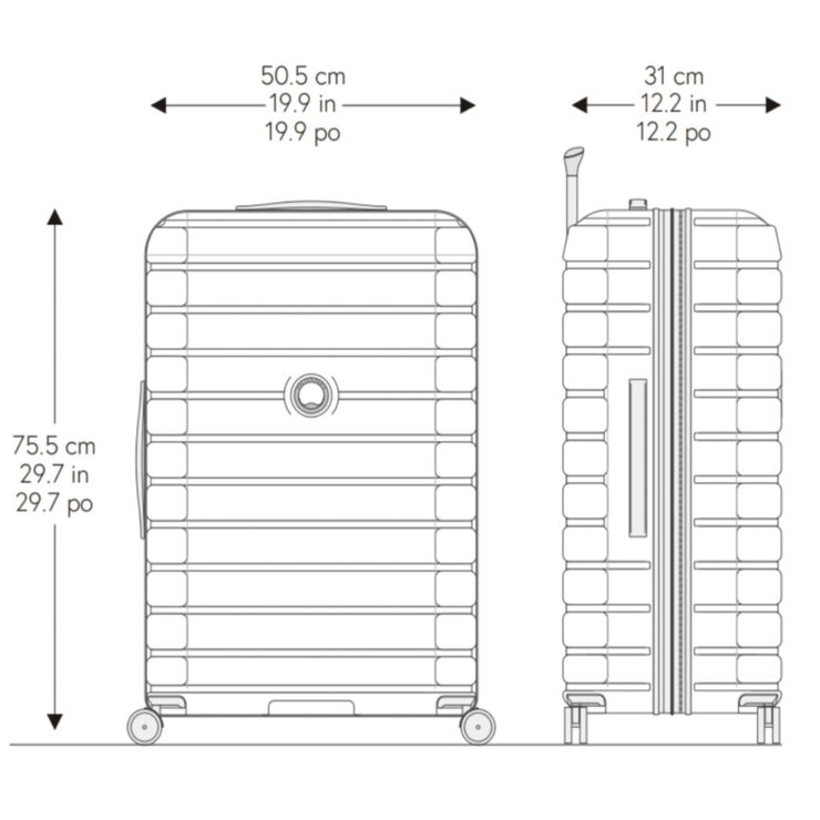 DELSEY PARIS スーツケース 2個セット (23インチ & 30インチ)