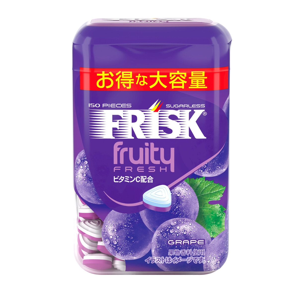 フリスク フルーティフレッシュ ボトル グレープ 105g × 5個
