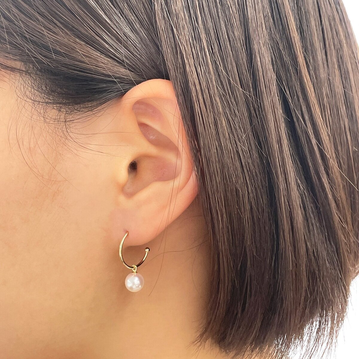 あこやパール 18K イエローゴールド 6.5ｍｍ ピアス