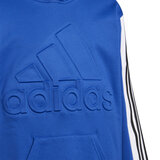 アディダス キッズ エンボス フーディブルー 160