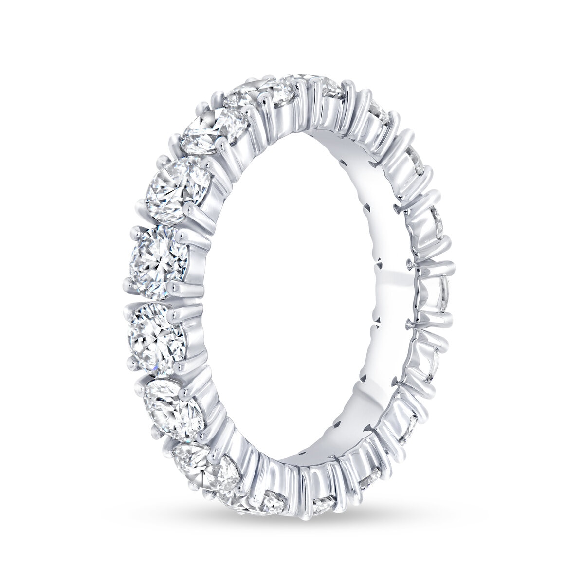 18Kホワイトゴールド 2.25カラット フルエタニティダイヤモンドリング 18Kホワイトゴールド 2.25カラット フルエタニティダイヤモンドリング