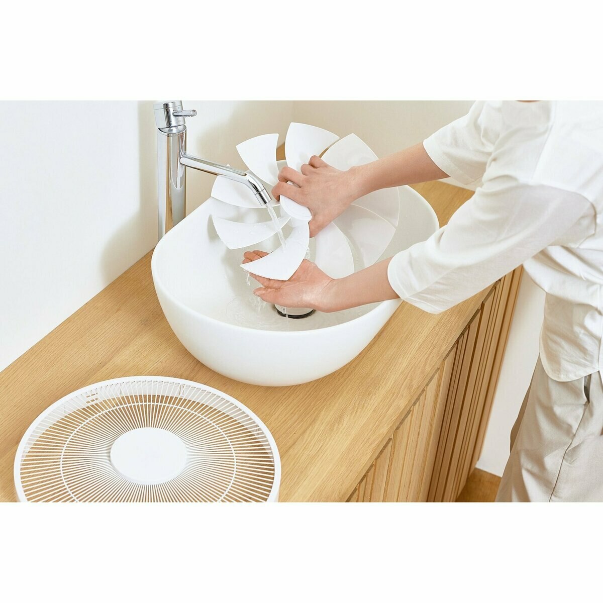 ツインバード 首振りが要らないサーキュレーター KJ-D783W