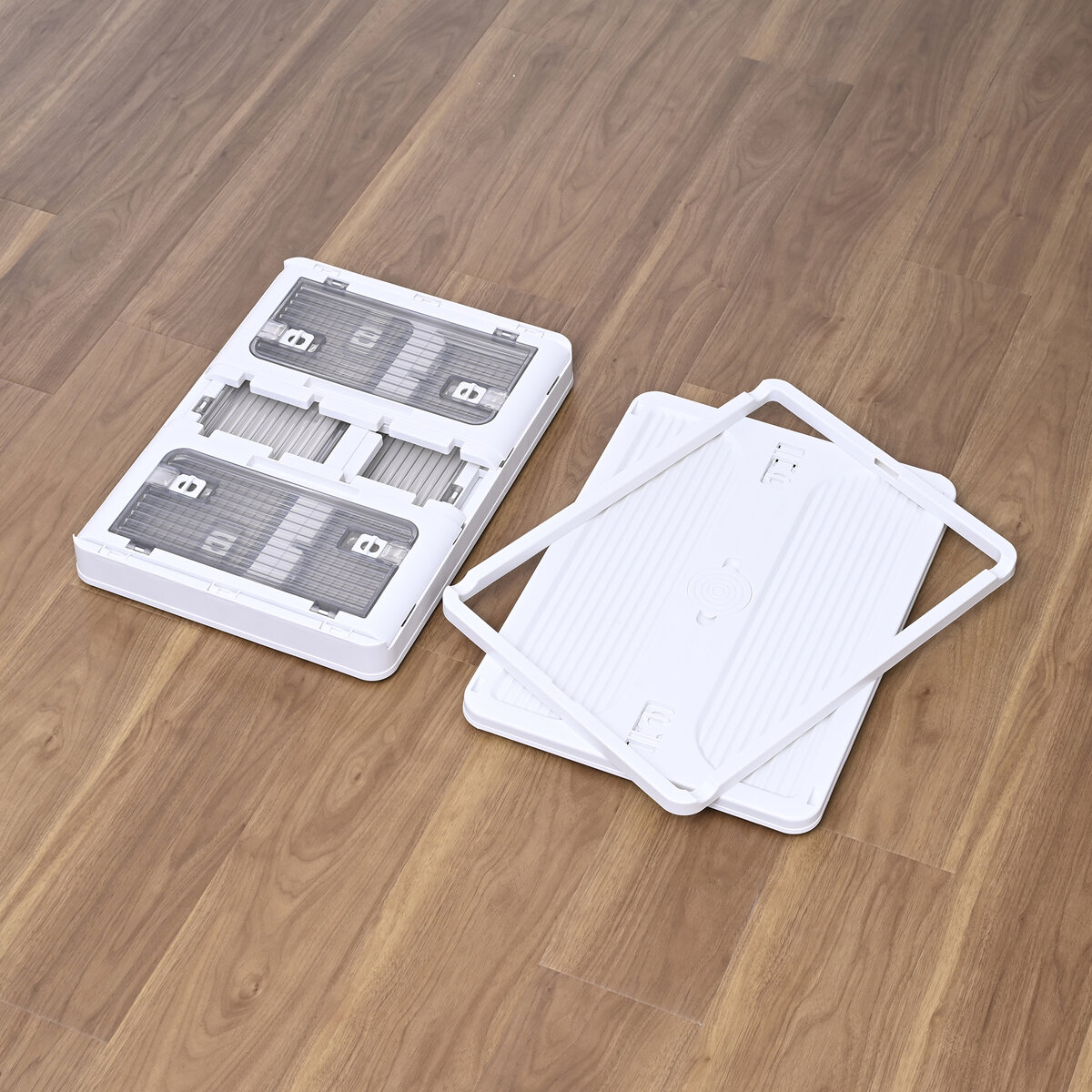 YAMAZEN コンテナフルオープンボックスM 3個組 ホワイト