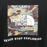 ザ ノースフェイス メンズ エボリューション ボックス カモ フィル 半袖 Tシャツ ブラック M