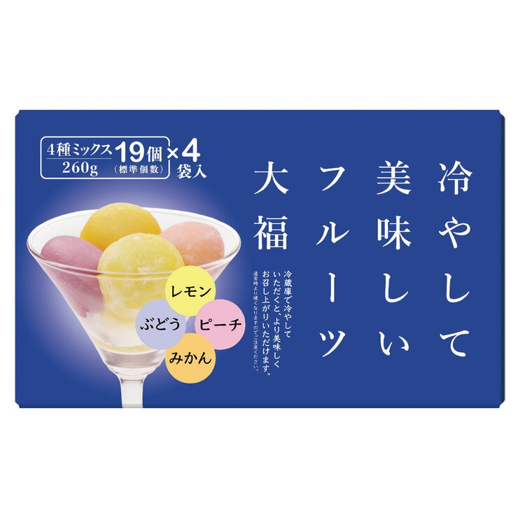 千年屋 冷やして美味しい フルーツ大福 260g x 4袋