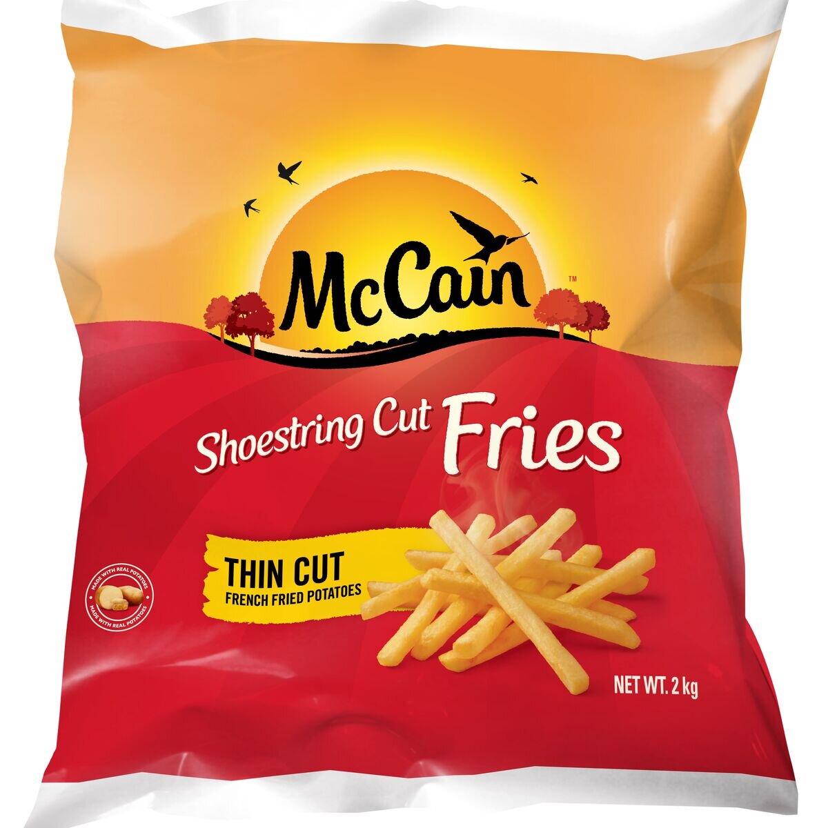 【冷凍】マッケイン シューストリングポテト 2kg