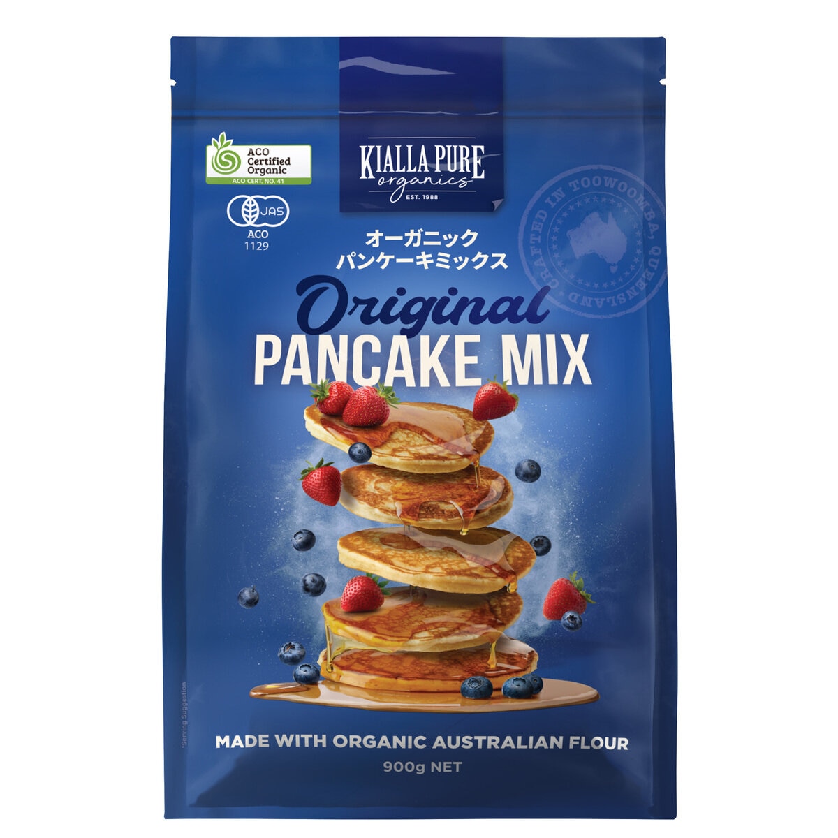 オーガニック パンケーキミックス ボトル 300g + ミックス 900g
