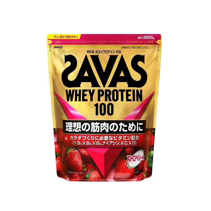 ザバス ホエイプロテイン ストロベリー味 2200g ザバス ホエイプロテイン ストロベリー味 2200g