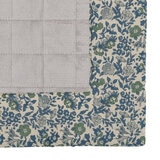 リバティプリント キルトラグ 180cm×180cm ライトグレー