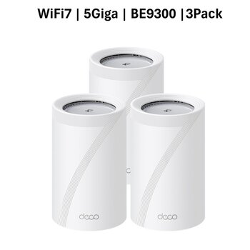 TP-Link Deco BE65 Pro 3Pack メッシュWiFi7 ルーター 5764＋2882＋688Mbps BE9300 320MHz トライバンド IPoE IPv6対応 3年保証