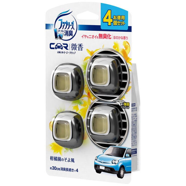 P&G ファブリーズ イージークリップ 微香 柑橘園のそよ風 4個 P&G ファブリーズ イージークリップ 微香 柑橘園のそよ風 4個