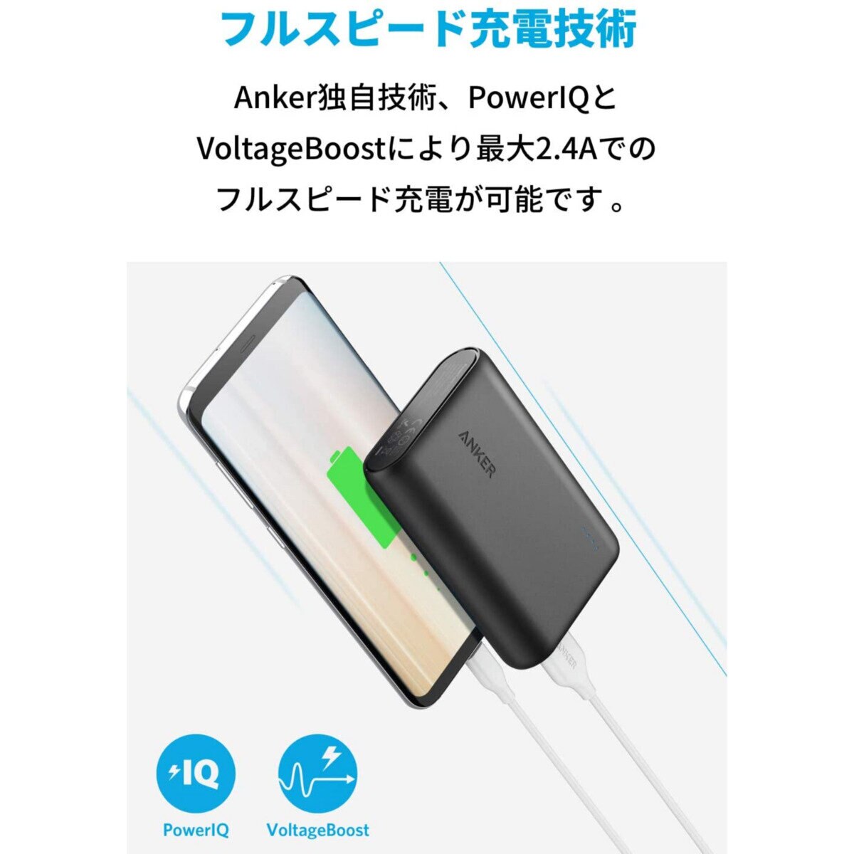 Anker（アンカー）モバイルバッテリー PowerCore 10000mAh A1263N11-9