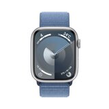 Apple Watch Series 9（GPS + Cellularモデル）- 41mmシルバーアルミニウムケースとウインターブルースポーツループ