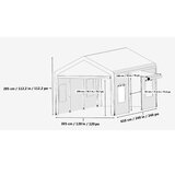 スチールフレームキャノピー(ガレージテント) グレイ スチールフレームキャノピー(ガレージテント) グレイ