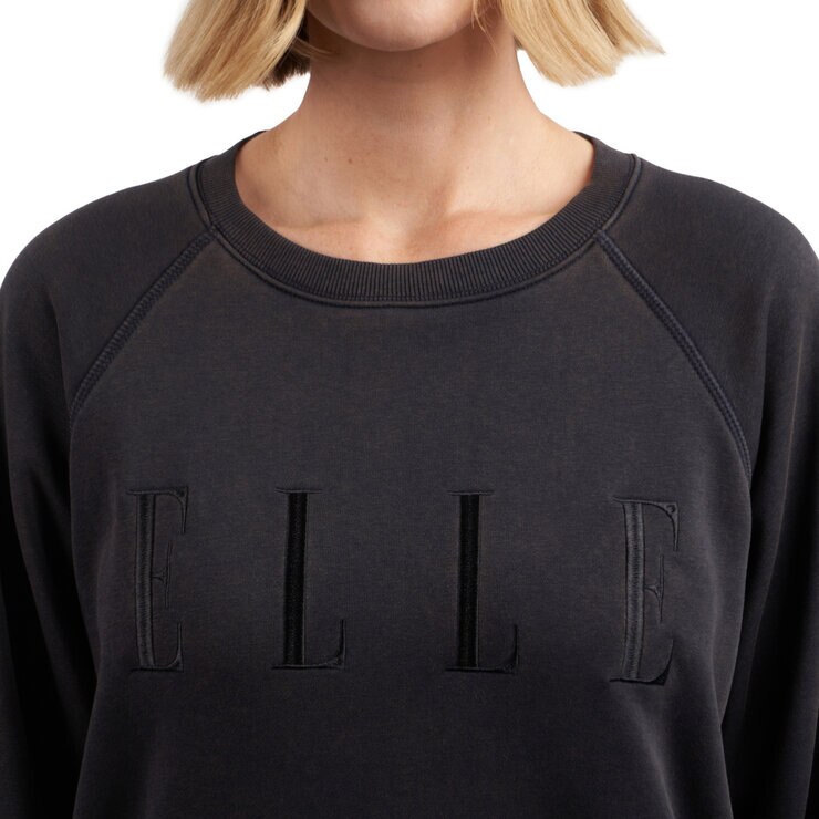 エル ウィメンズ ロゴ スウェット ダークネイビー M