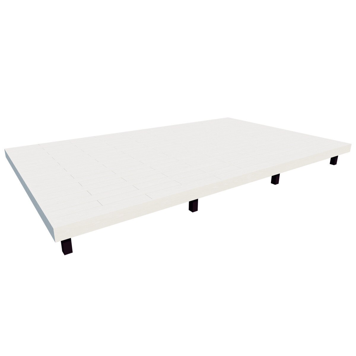 MINO 彩木 ガーデンデッキ セット W5068 x D3029 mm　ホワイト　高さ400～500mm