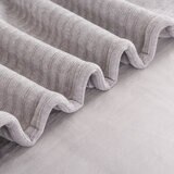 CHENILLE 大判ひざ掛け 152cm x 177cm グレー