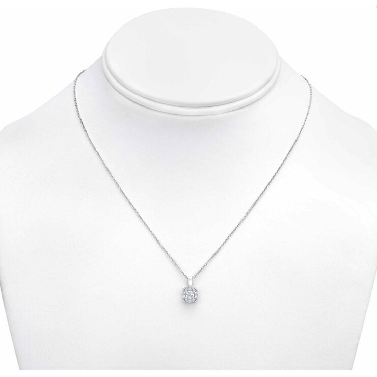 18K ホワイトゴールド 0.22カラット ダイヤモンド ペンダント 18K ホワイトゴールド 0.22カラット ダイヤモンド ペンダント