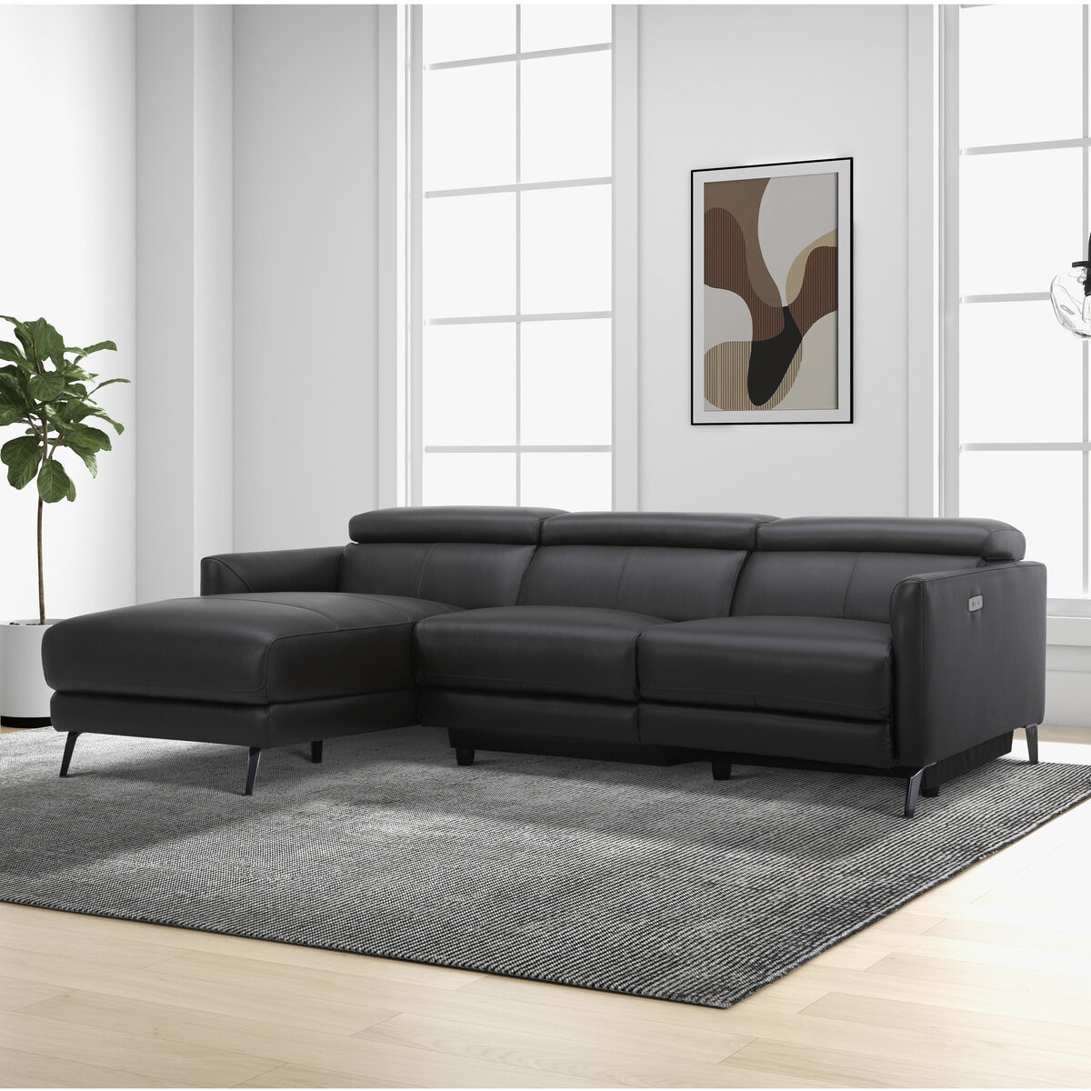 Gilman Creek Furniture 電動 革製リクライニングソファ 2ピース | Costco Japan
