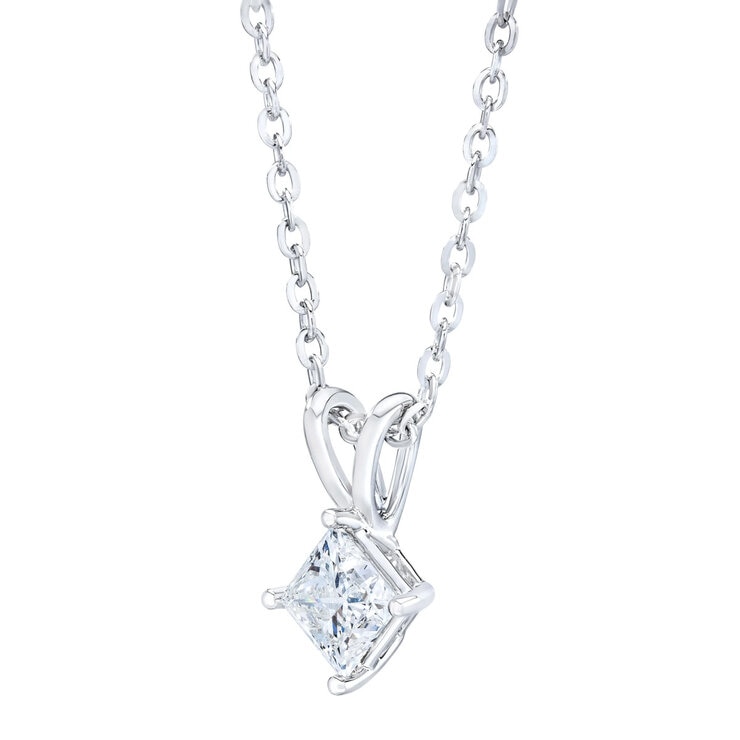 14K ホワイトゴールド 1.00カラット ダイヤモンド ペンダント 14K ホワイトゴールド 1.00カラット ダイヤモンド ペンダント
