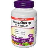 Webber Naturals Maca + Korean Ginseng 200 Count