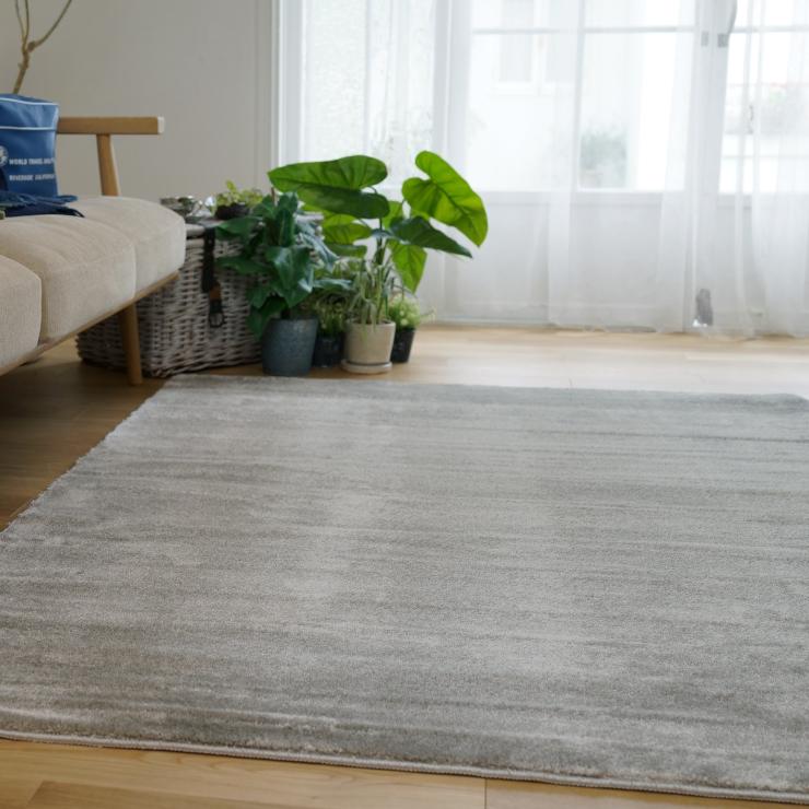 スミノエ 防炎、防音ラグ カーム 200cm 円形 ベージュ