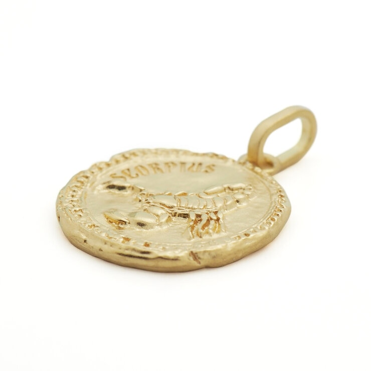 18Kイエローゴールド 星座ペンダントトップ さそり座