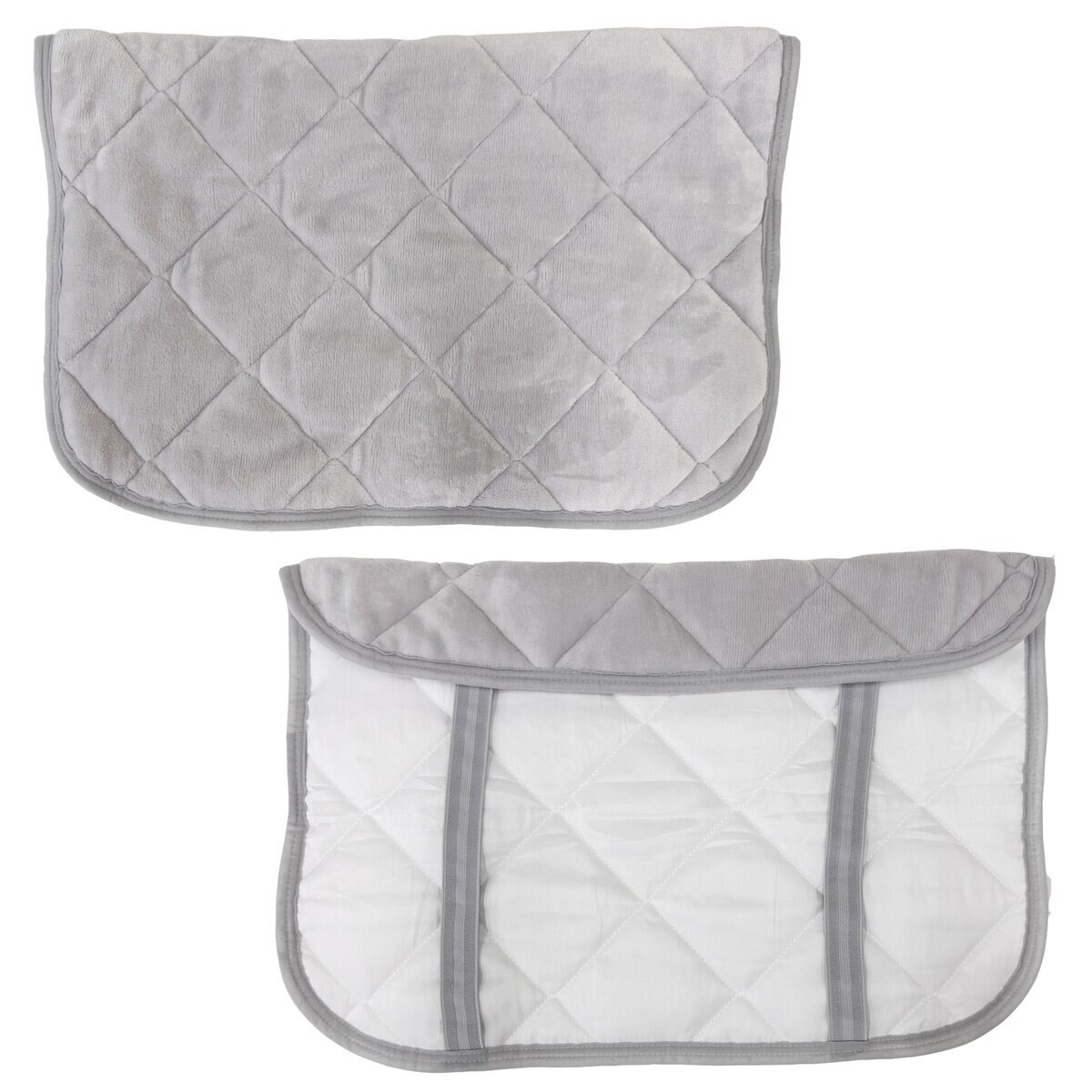 西川 あったか枕パッド CICA加工 2枚パック 50cm x 60cm グレー