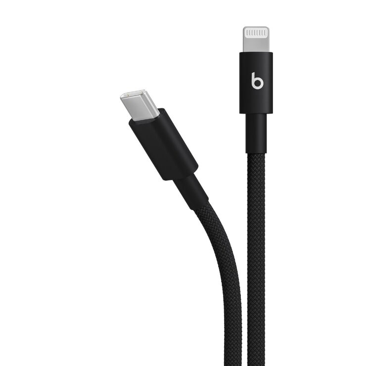 Beats USB-C - Lightning 編み込み式充電ケーブル (1.5m) ボルトブラック Beats USB-C - Lightning 編み込み式充電ケーブル (1.5m) ボルトブラック
