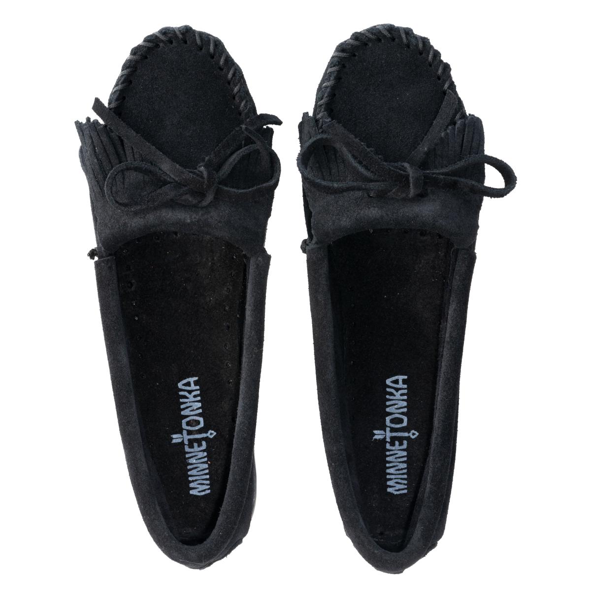 ミネトンカ レディース モカシン キルティ ブラック 23.0 cm