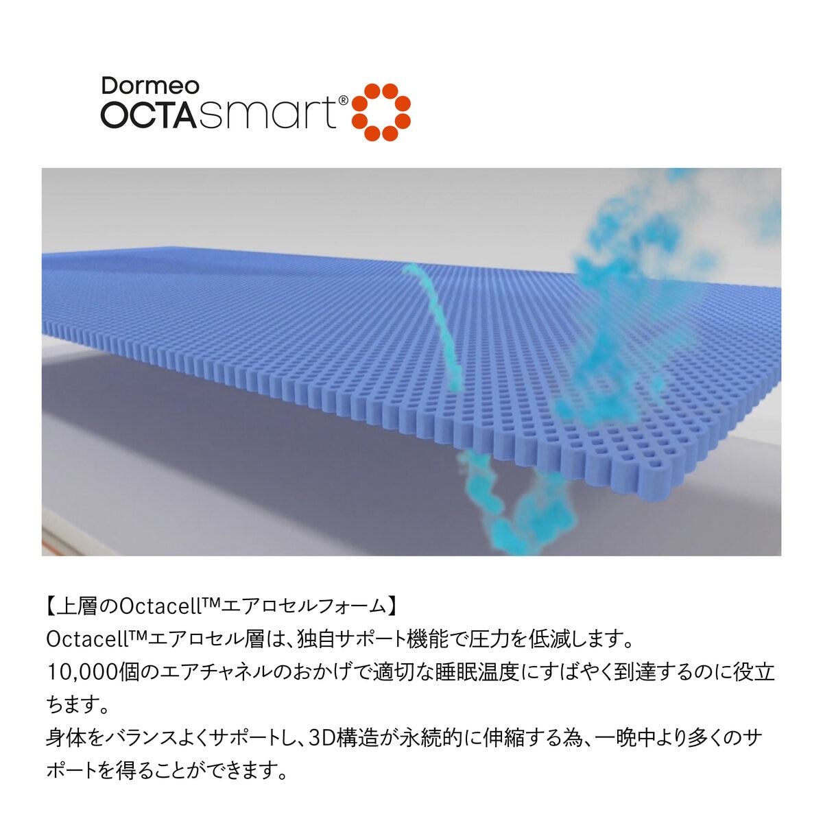 ドルメオ マットレス Octasmart Essential 17cm ハード ダブル