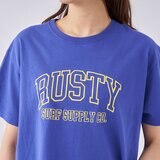 ラスティ レディース 半袖Tシャツ ブルー M