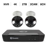 Swann 8CH 4K NVRシステム 2TB 4Kカメラ 2台セット