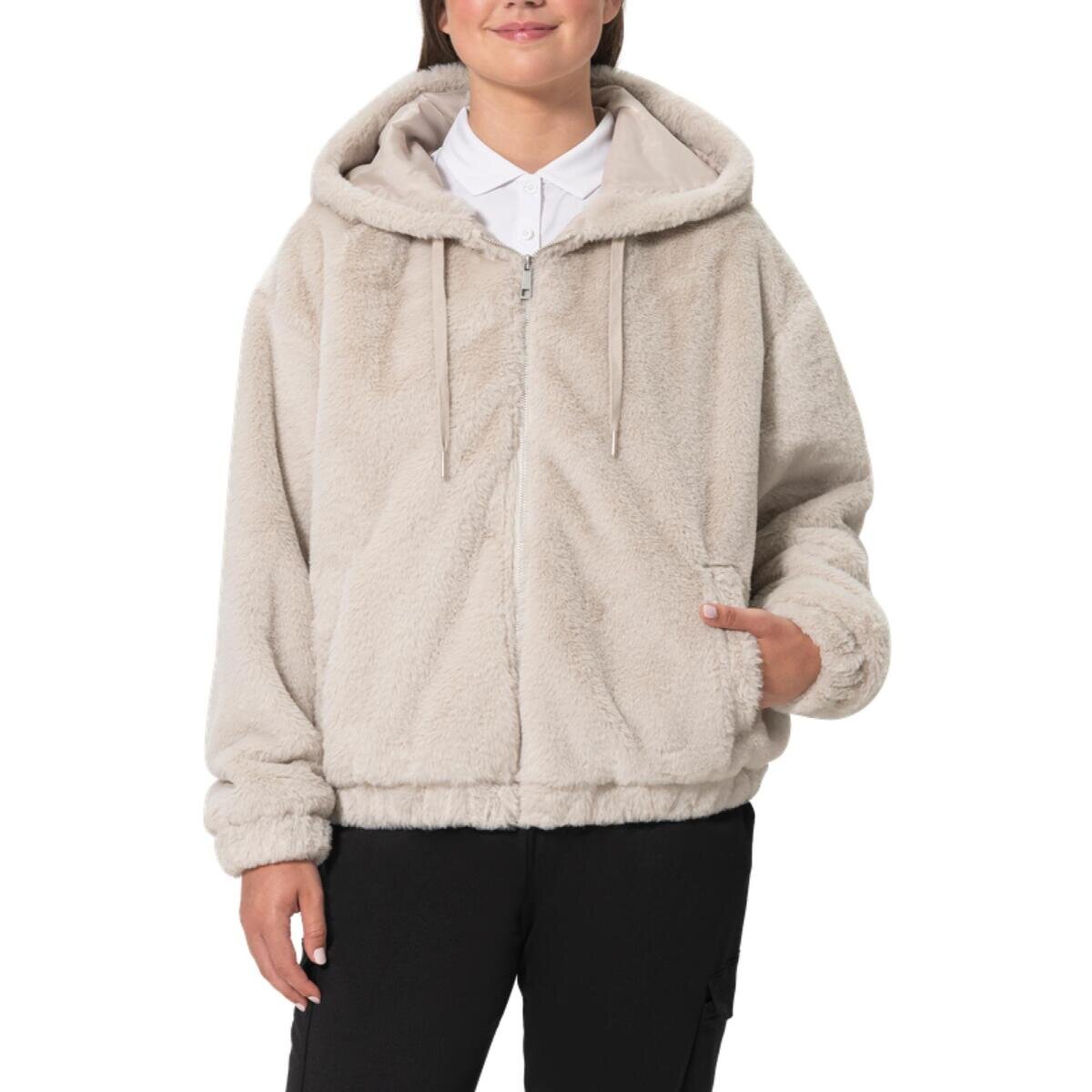 ゴールドネーション フェイクファー ジャケット ストーンタイル XL