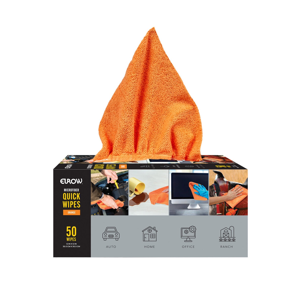 EUROW マイクロワイプ 50枚入り オレンジ