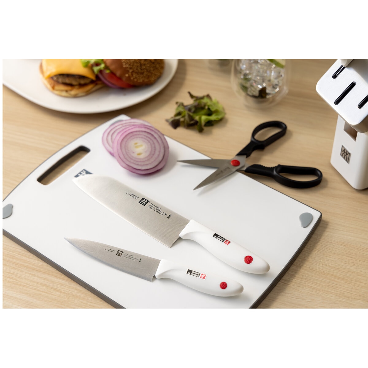 【セール】  白5セット ブロック ナイフ 【送料無料】ツヴィリング 調理器具