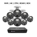 Swann（スワン）8CH 4K NVRシステム 2TB 4K バレット カメラ 8台セット