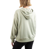 エル レディース ロゴ パーカー ライトブルーグレー XL