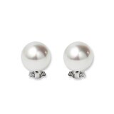 ホワイトパール 10mm 14Kホワイトゴールド イヤリング