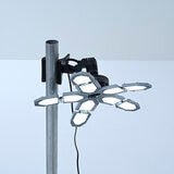 YAMAZEN 5灯LEDガレージライト/マグネットライトクリップセットGL5-1000SLCS-300SET