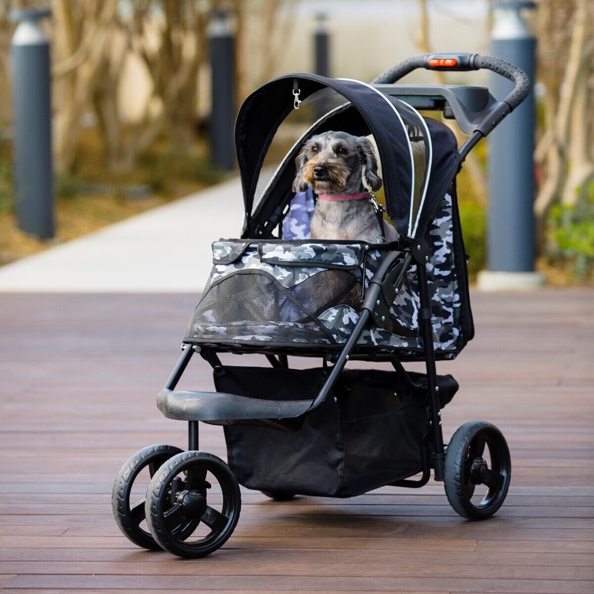 Petique ペティーク ペットカート ブラックカモーST01
