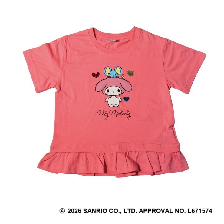 サンリオ キャラクターズ マイメロディ キッズ 半袖 Tシャツ 2枚組 100