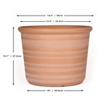 Trendspot Forum 樹脂製プランター 12寸 3個セット テラコッタ