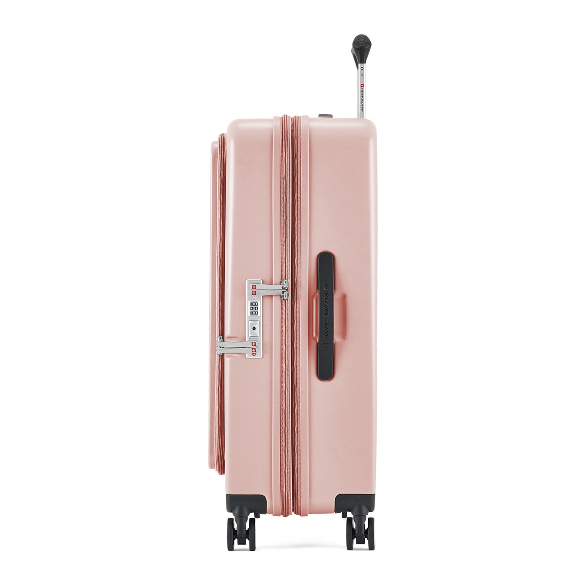 スイスミリタリー フロントオープン 28インチ スーツケース 76L コーラルピンク