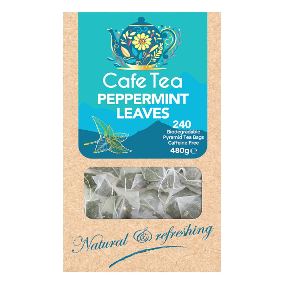 Cafe Tea 100％ ペパーミントティーバッグ 240包
